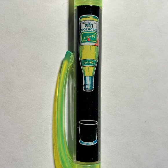 Schweppes Grape Soda Light Floaty Pen Pop Pours From Bottle to Glass Advertising - Picture 5 of 9